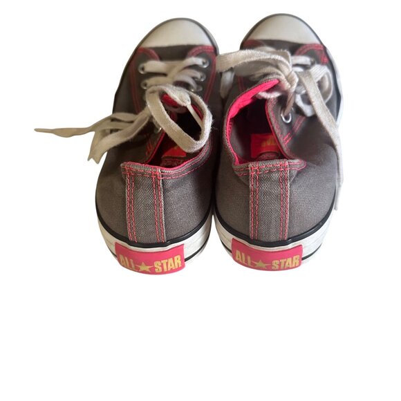Converse All Star gray an pink in color sneakers size 8 - Picture 3 of 5